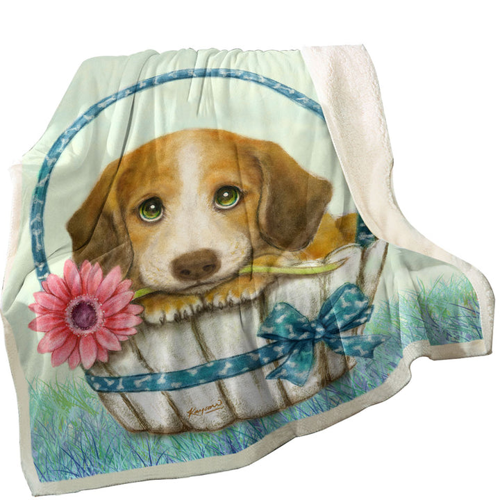 Animal Dogs Art Cute Dachshund Throws