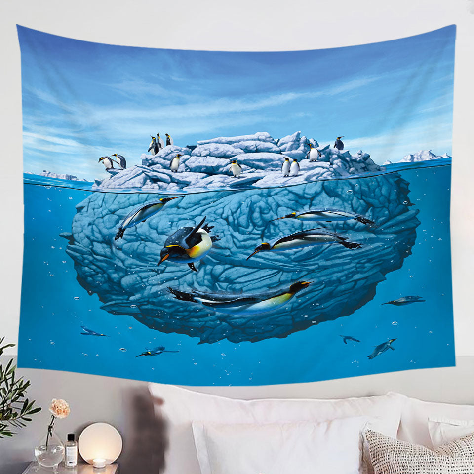 Animals-Art-Colony-of-Penguins-Tapestry