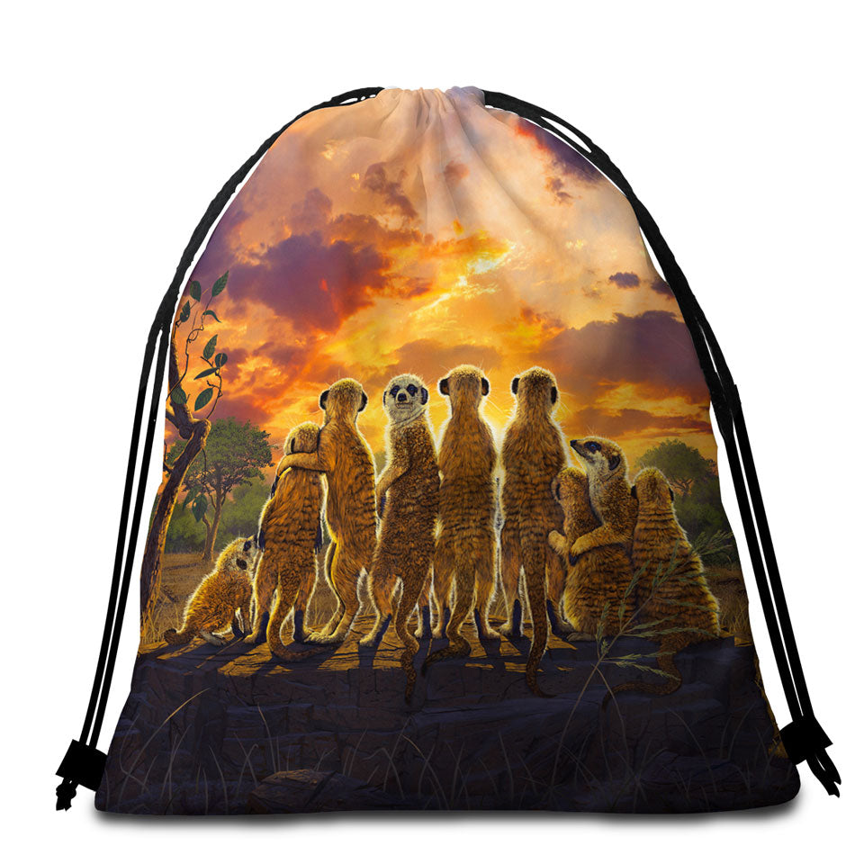 Cool Fantasy Weapon Dragon Spear Packable Beach Towel