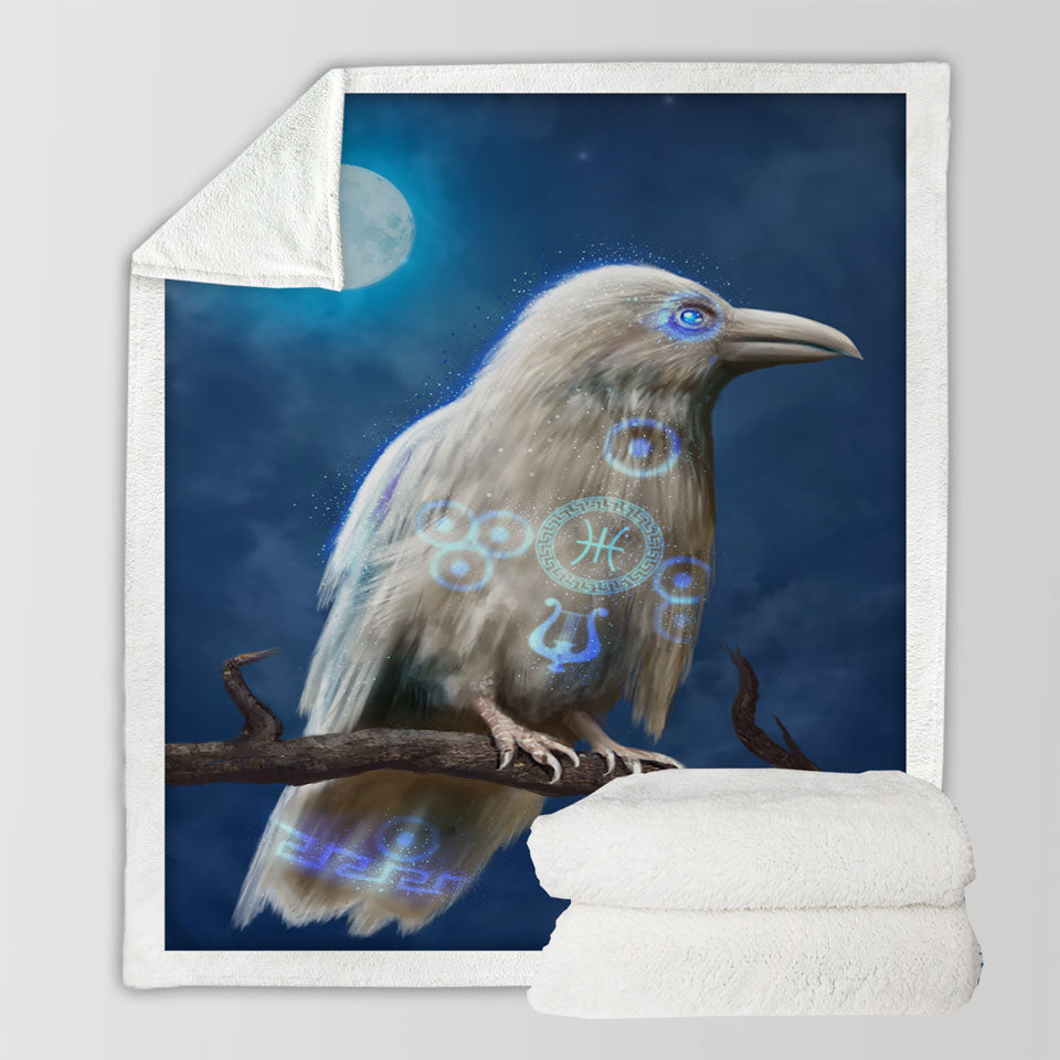 products/Apollos-Cool-White-Crow-Sofa-Blankets