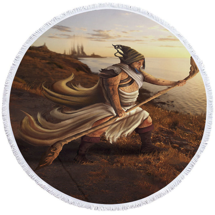 Arcturios Fantasy Art Warrior Boys Beach Towels