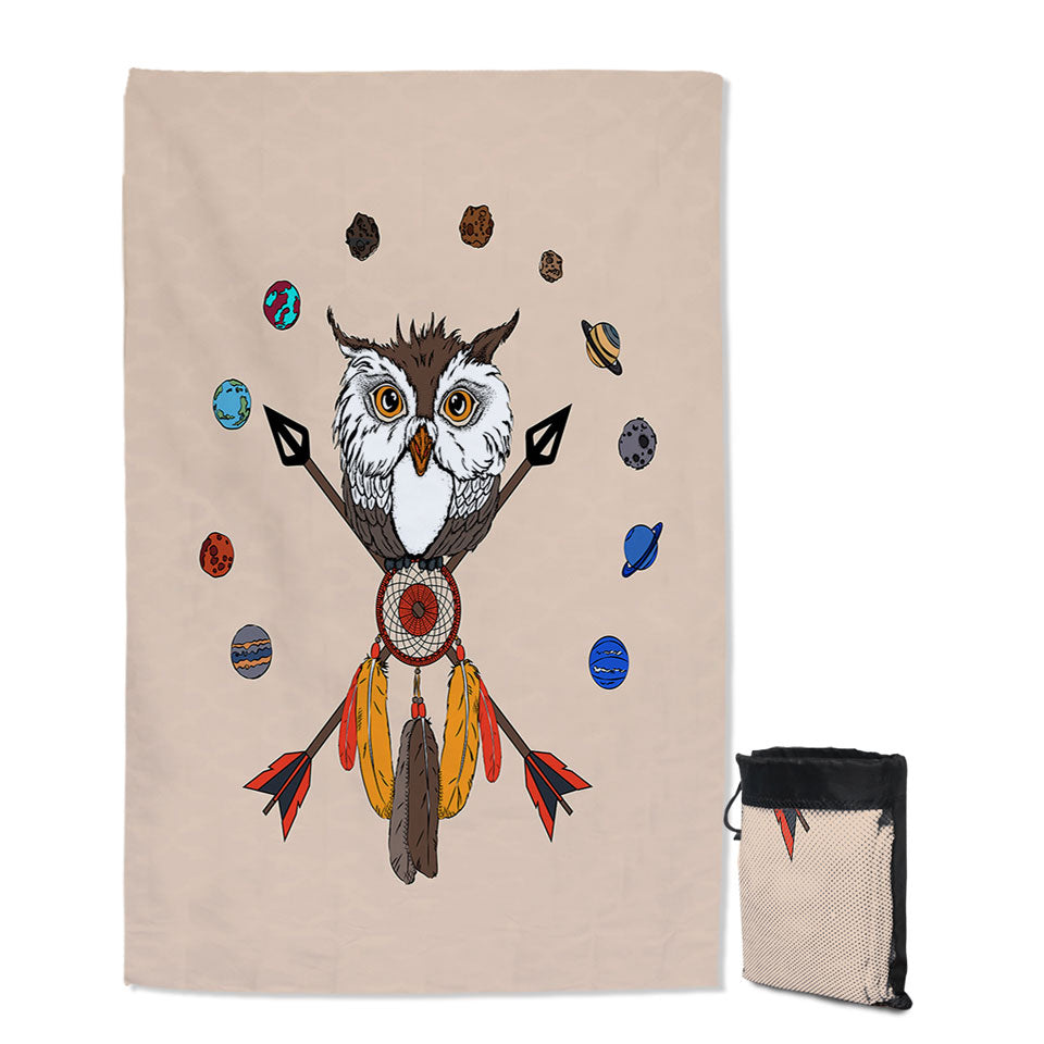 Arrows Dream Catcher and Owl Swims Towel