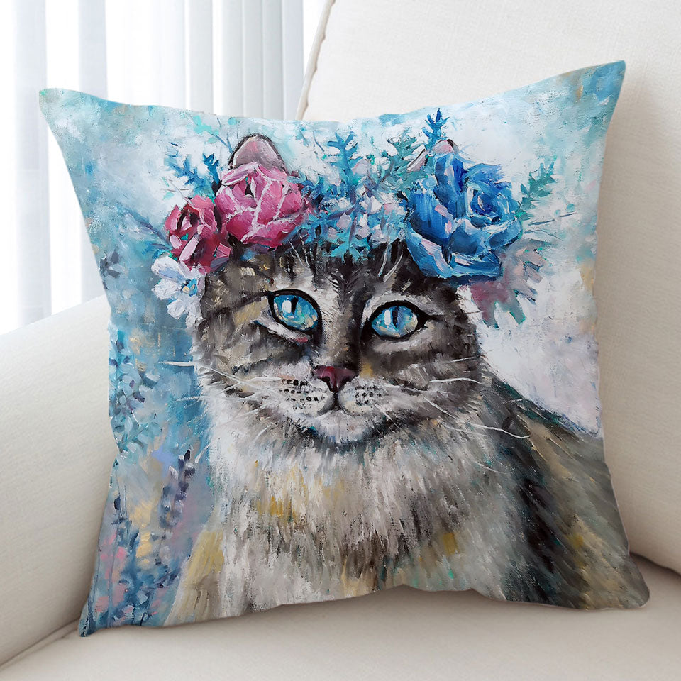 Art Cushion Covers Painting Cat