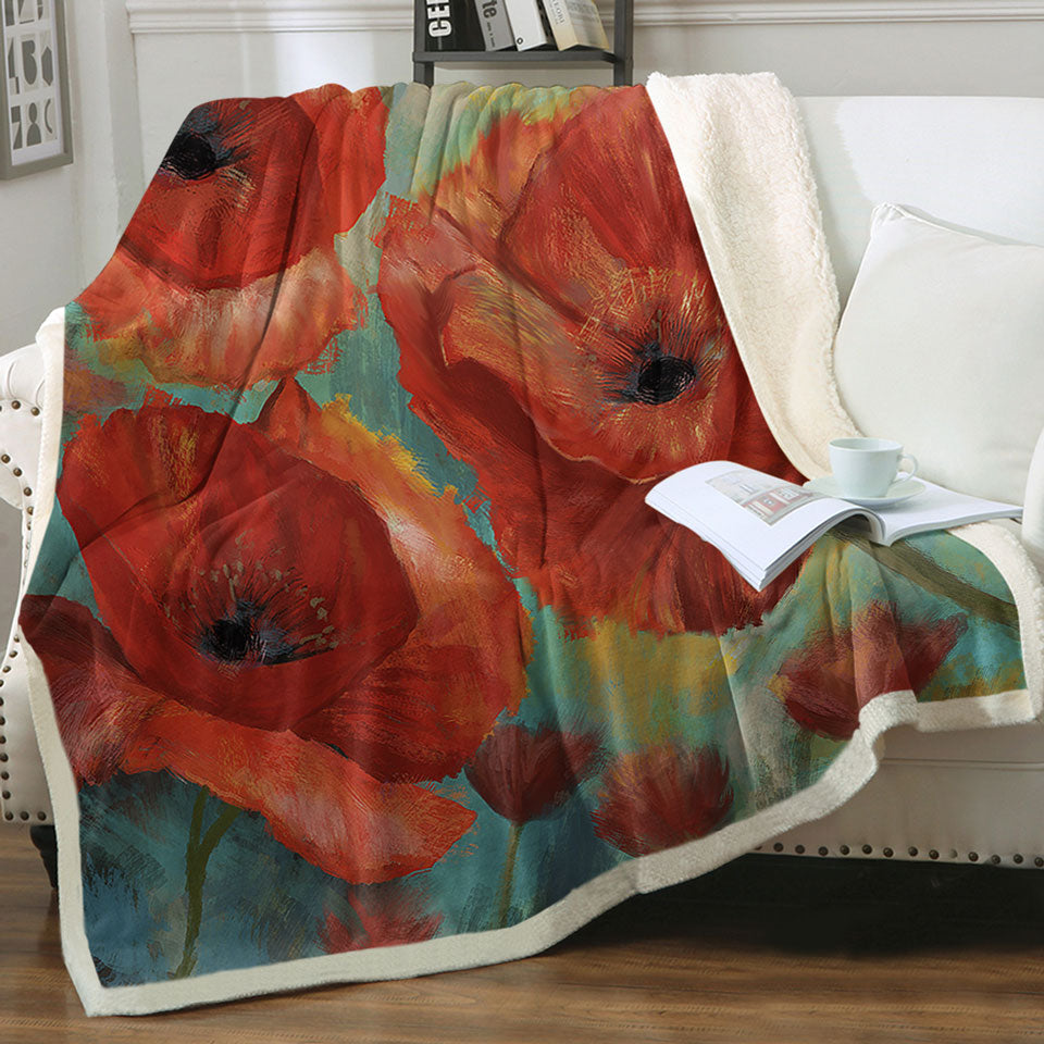 products/Art-Painting-Bold-Red-Poppies-Throws