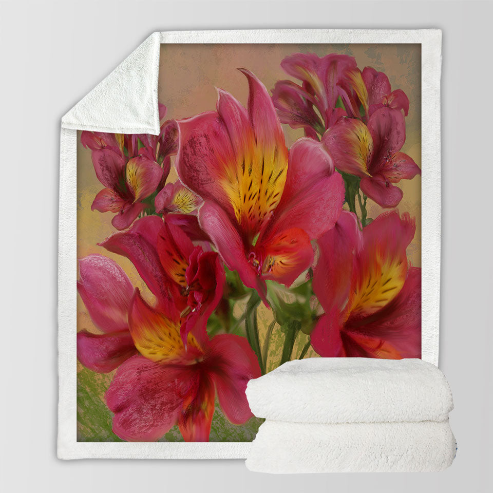 products/Art-Painting-Bright-Orchids-Flowers-Decorative-Blankets-for-Women