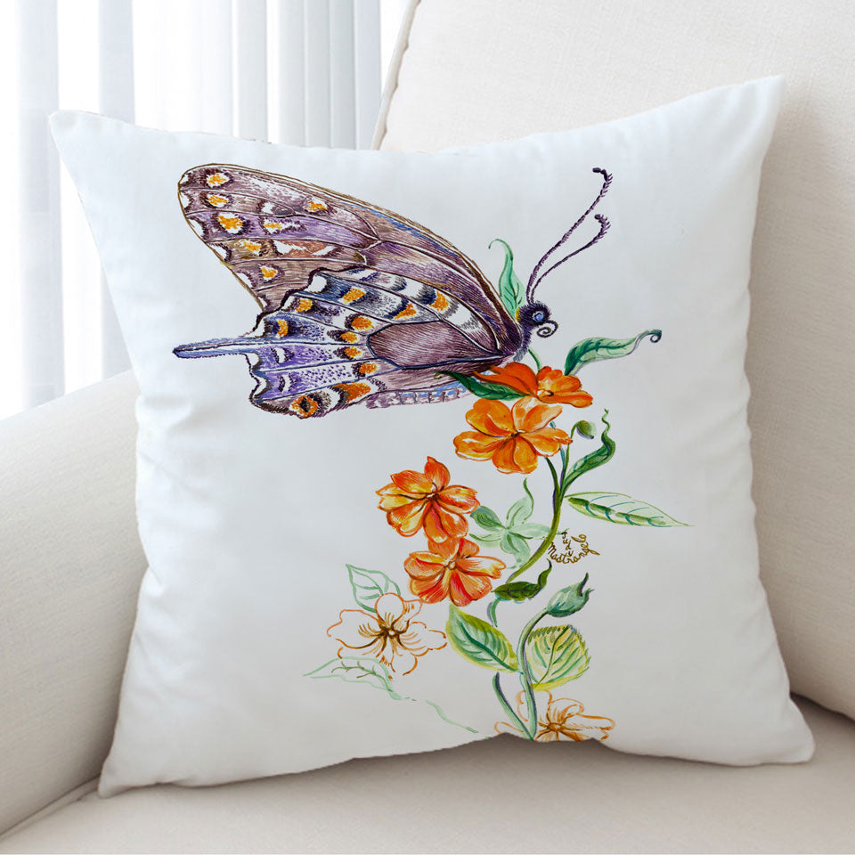 Art Painting Butterfly Cushion Cover
