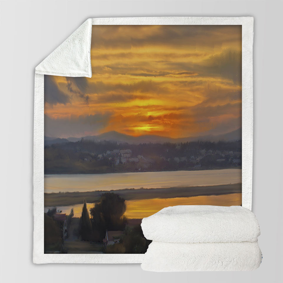 products/Art-Painting-Corfu-Sunset-Throws