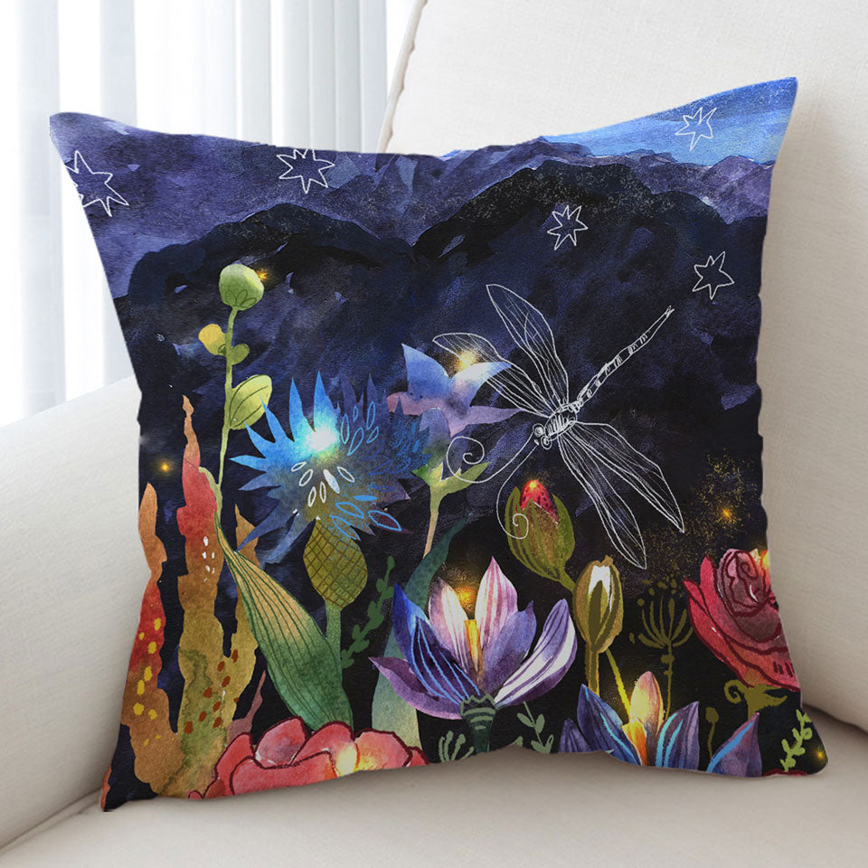 Art Painting Floral Cushion Cover