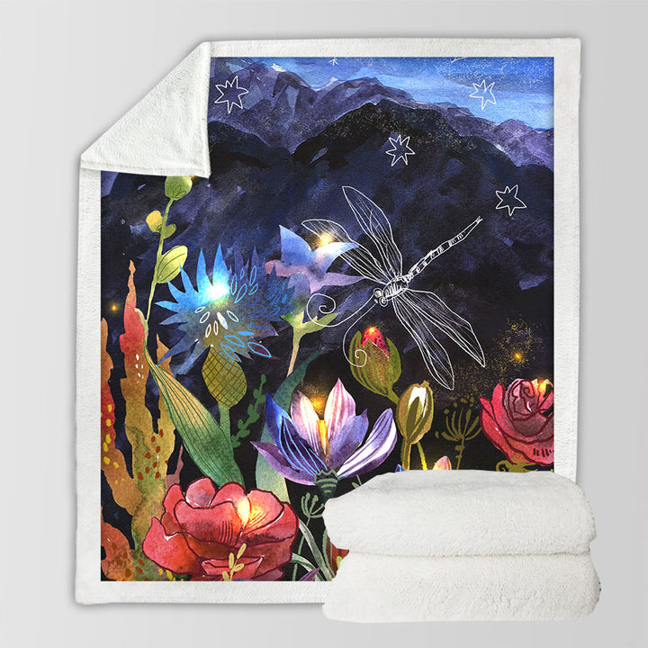 Art Painting Floral Sofa Blankets