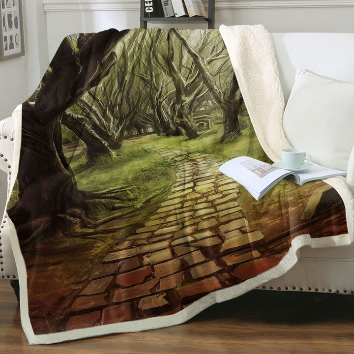 products/Art-Painting-Forest-Couch-Throws-Scary-Path