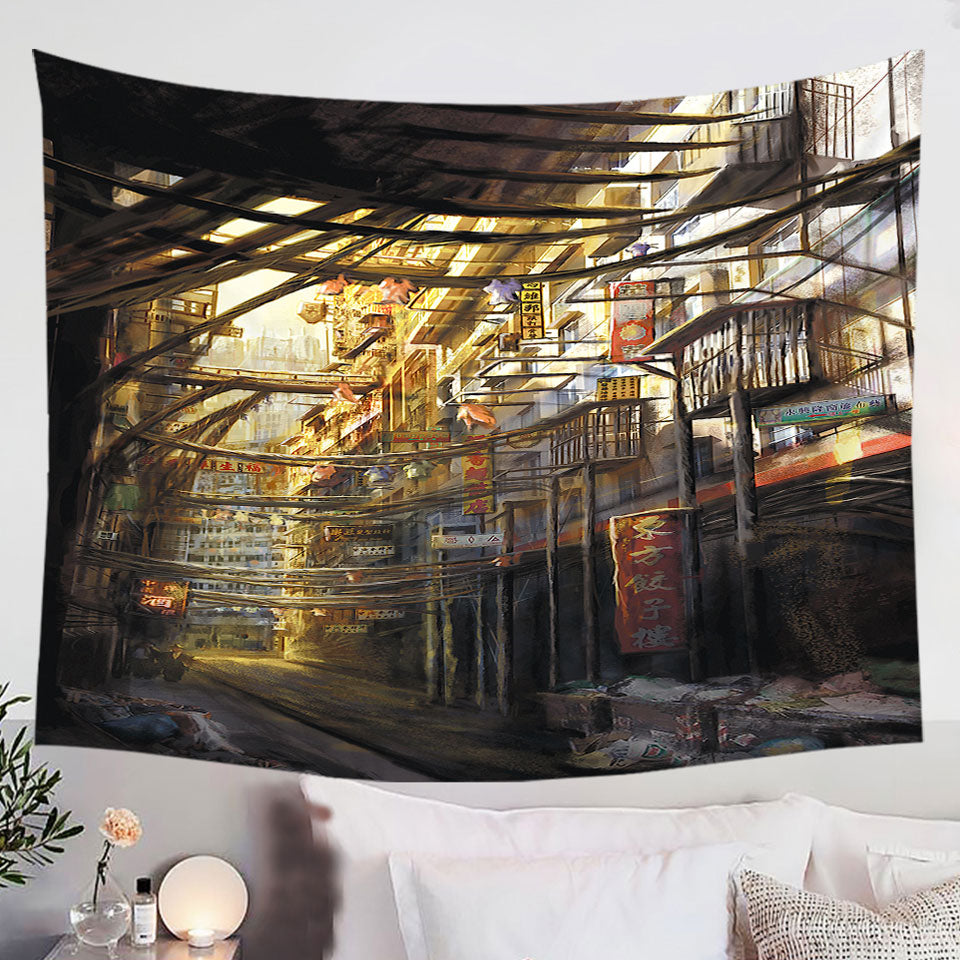 Art-Painting-Kowloon-City-Tapestry