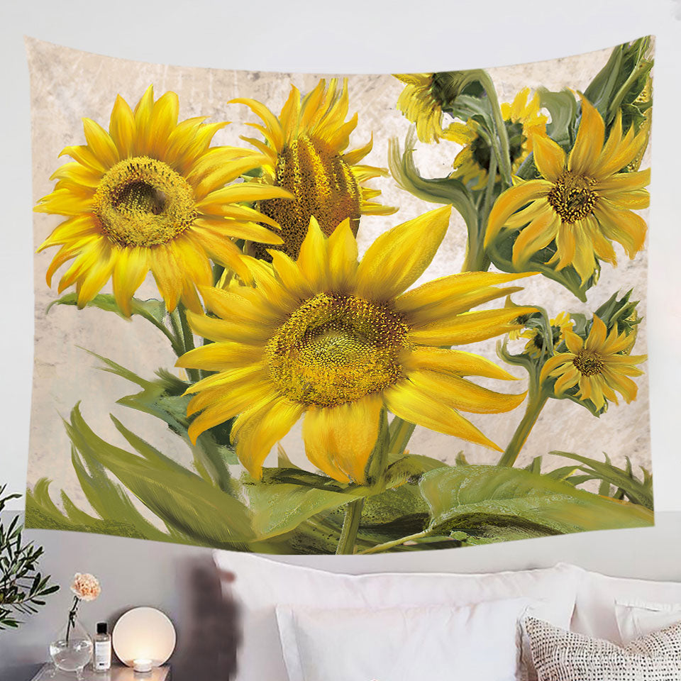 Art-Painting-Sunflowers-Floral-Wall-Decor