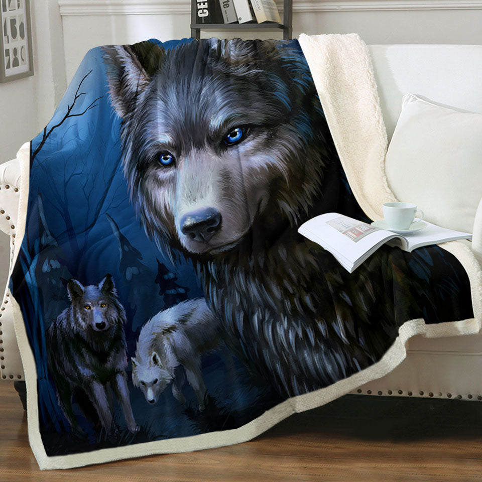 Art Painting Wolves Throws for Men