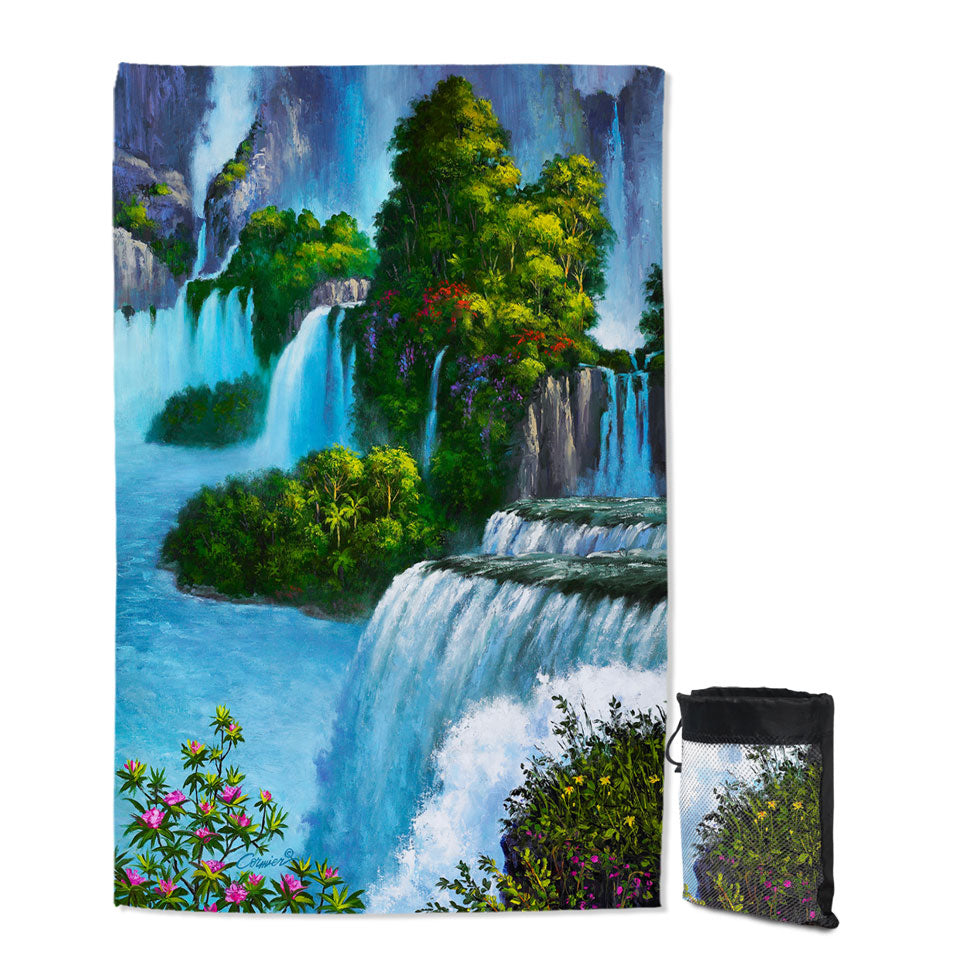 Art Painting of Nature Paradise Falls