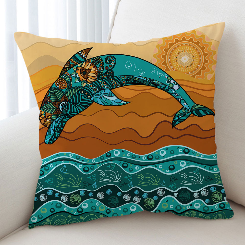 Artistic Cushions Ocean and Dolphin