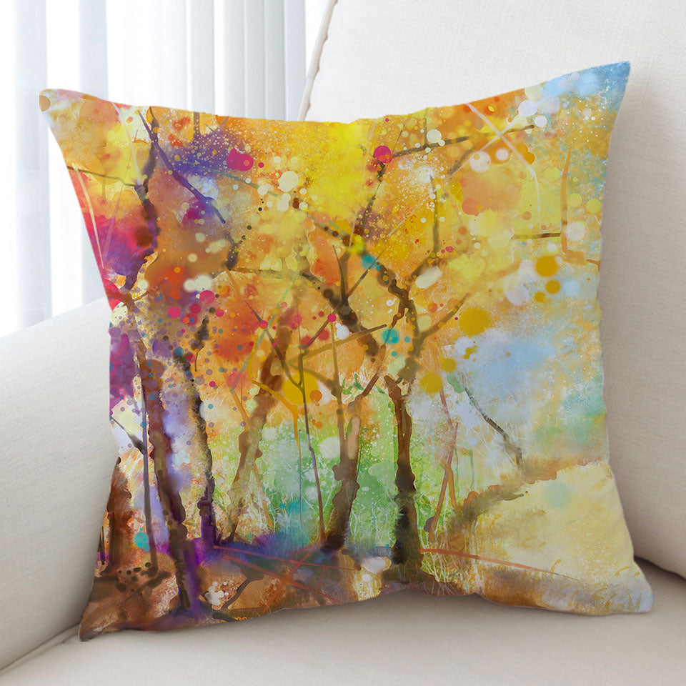 Artistic Decorative Cushions Autumn Forest