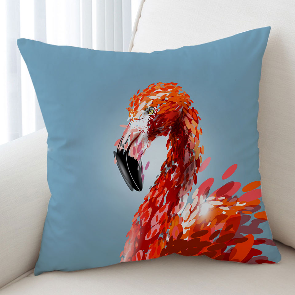 Artistic Flamingo Cushion