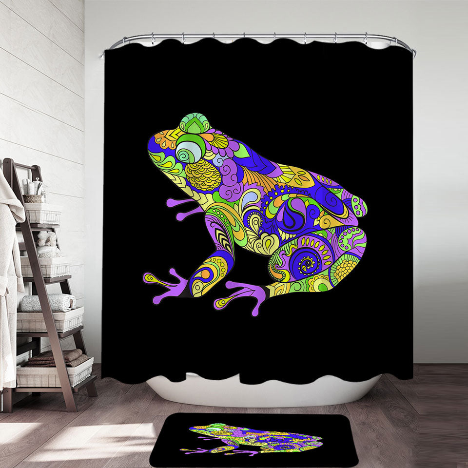 Artistic Frog Shower Curtain
