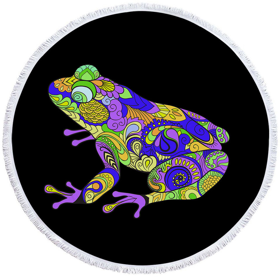 Artistic Frog Unusual Beach Towels