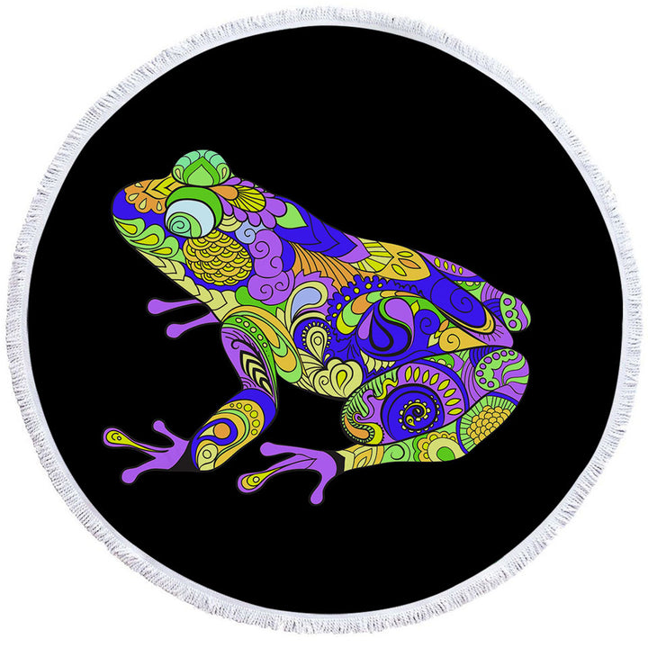 Artistic Frog Unusual Beach Towels