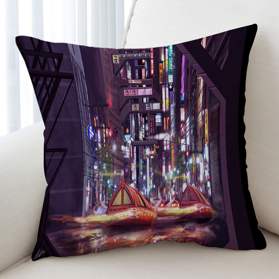 Artistic Future Tokyo City Cushions