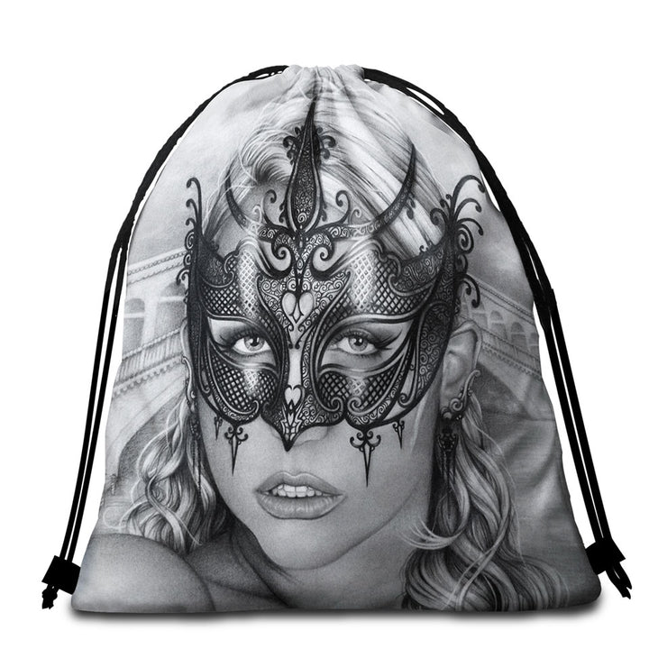 Beautiful Nature Beach Towel Bag Art Painting Russell Falls