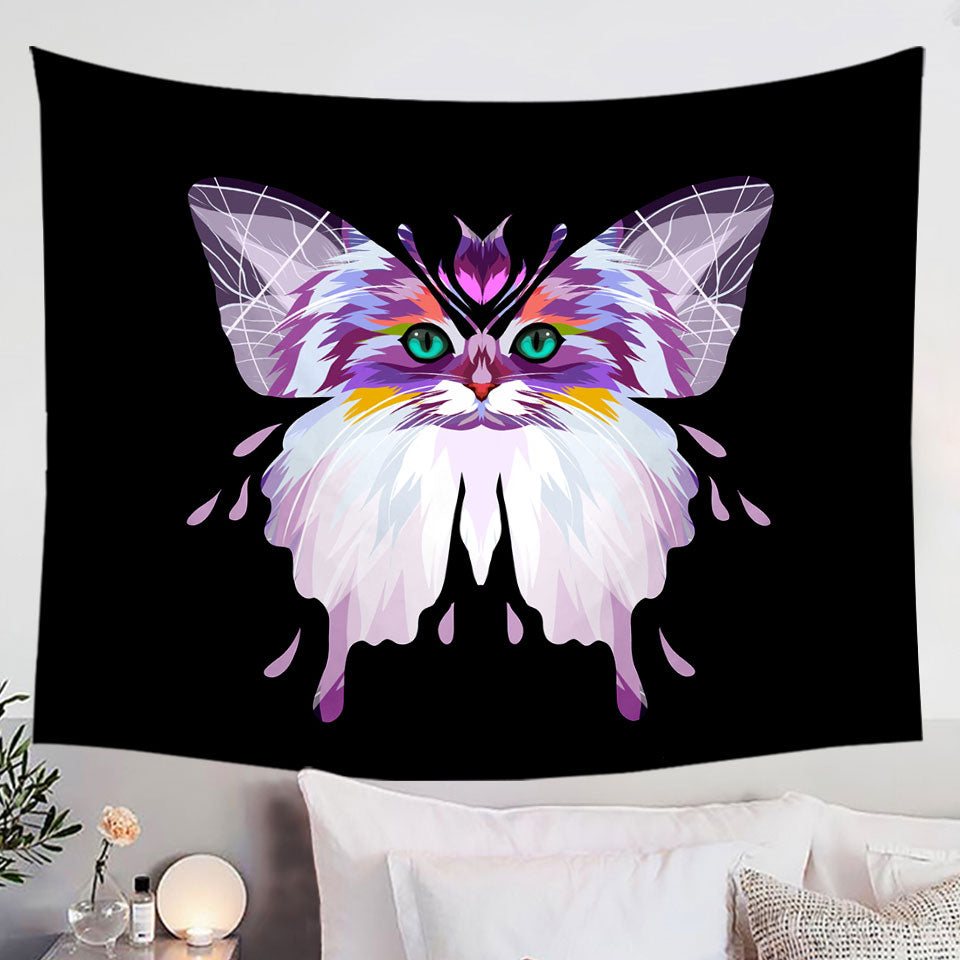 Artistic Purplish Wild Cat Butterfly