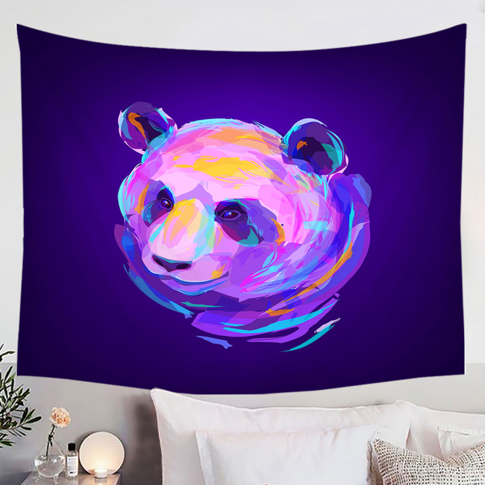 Artistic Tapestry of Purple Panda