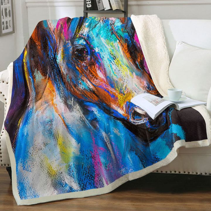 Artistic Throws Horse Painting