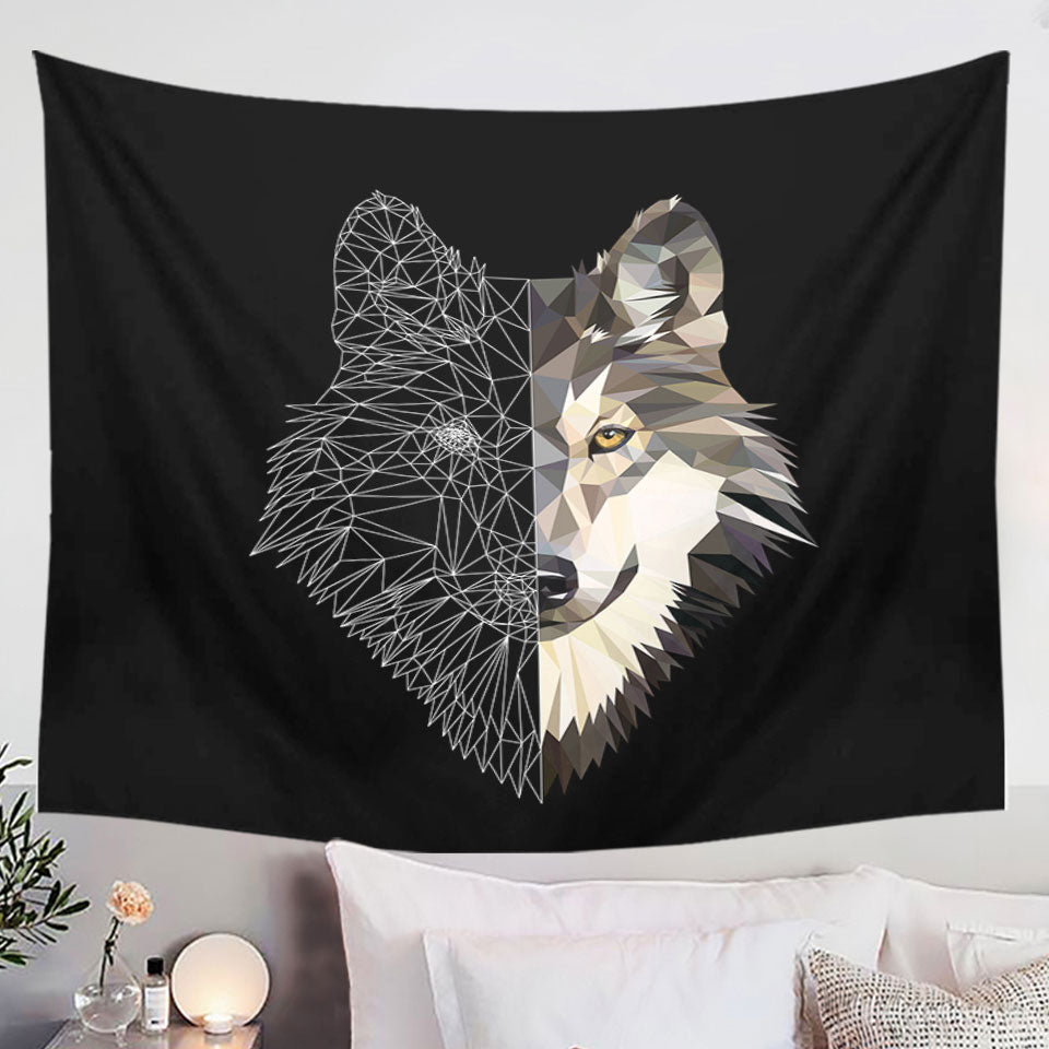 Artistic Wall Decor with Wolf