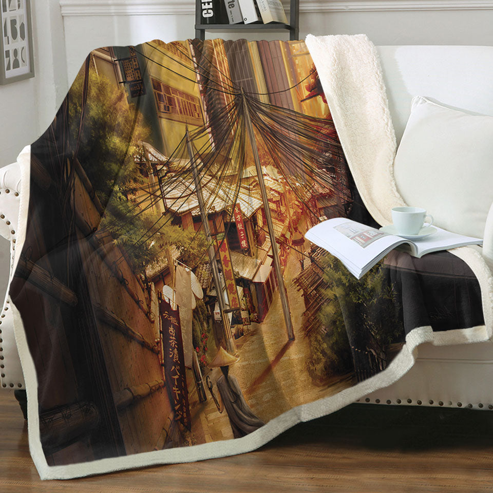 products/Asian-Art-Painting-Tokyo-City-Markets-Fleece-Blankets