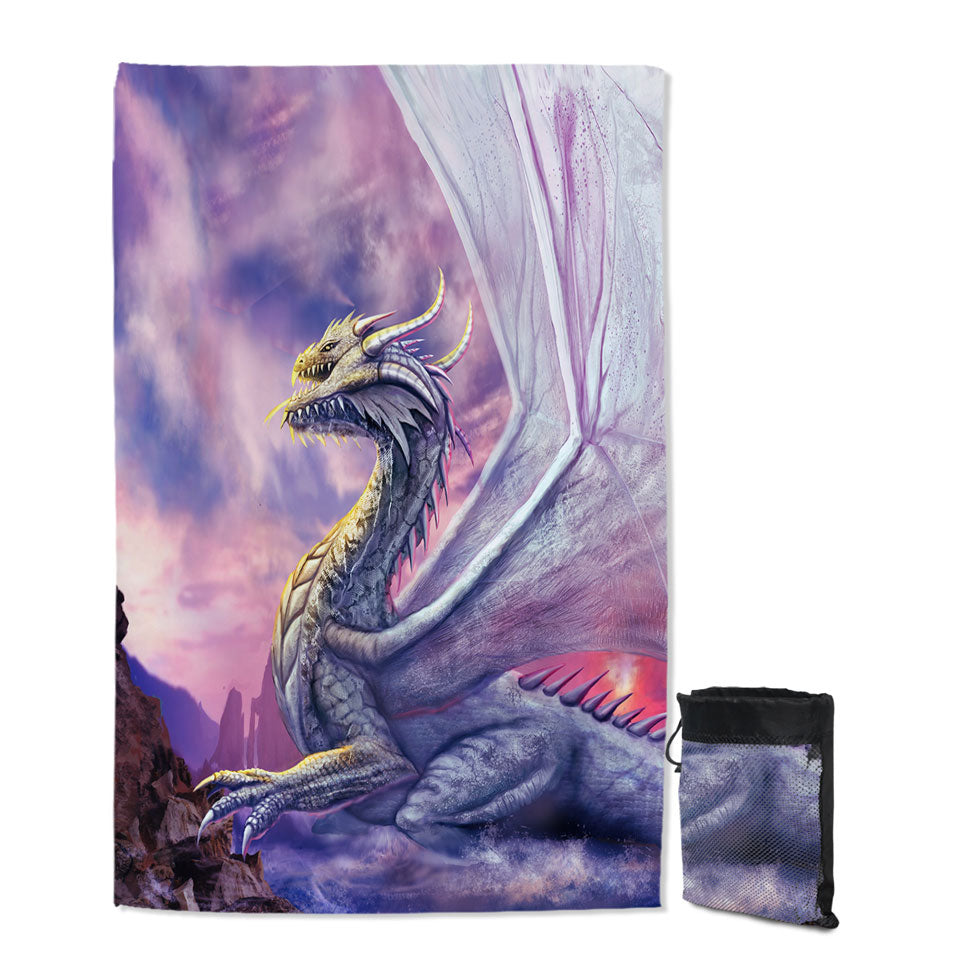 Attaxia Cool Purple Dragon Microfiber Towels For Travel