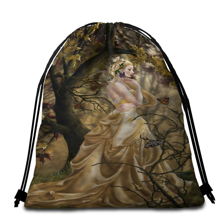Autumn Art the Last Queen Beach Bag and Towels