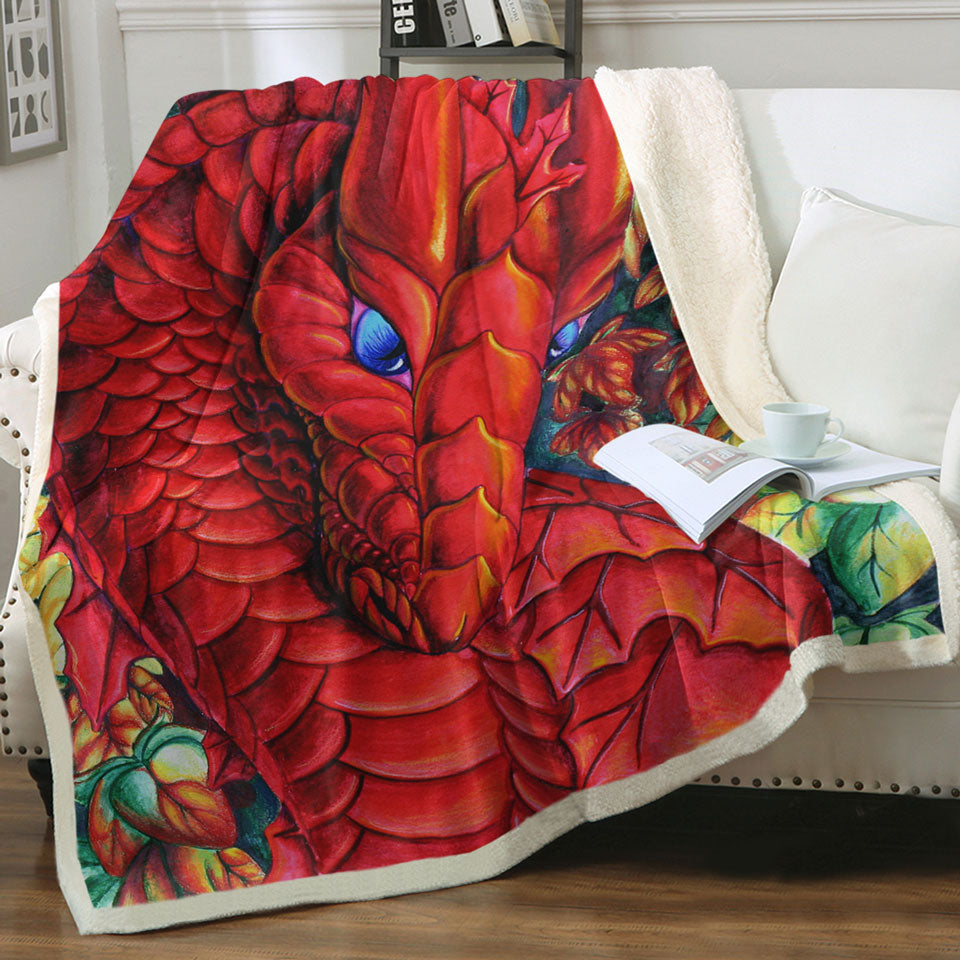 products/Autumn-Leaves-and-Red-Dragon-Sherpa-Blanket