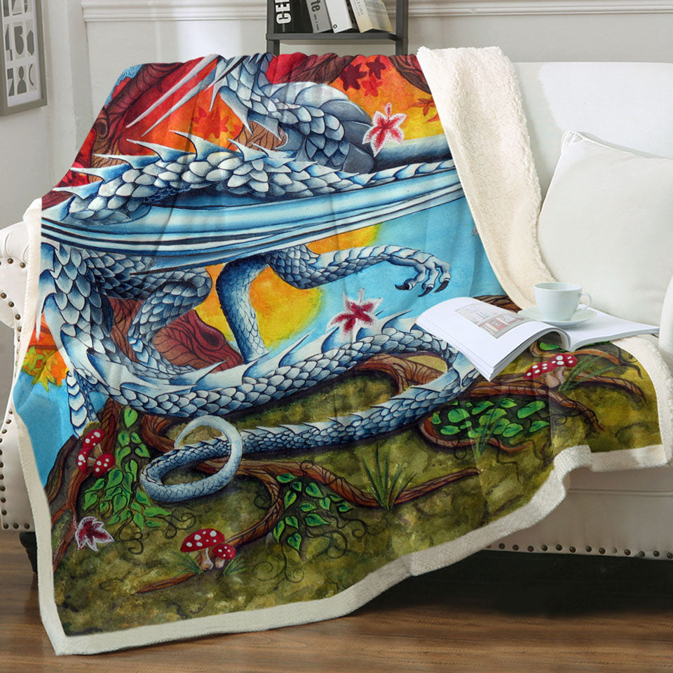 products/Autumn-Tree-vs-the-Winter-Ice-Dragon-Throw-Blanket