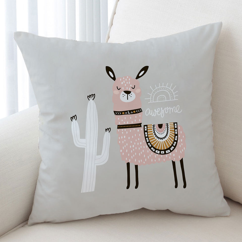 Awesome Llama Throw Cushions