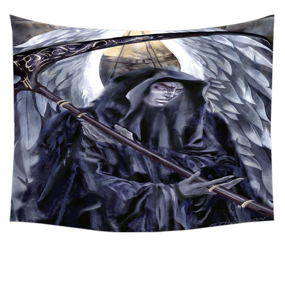 Azriel Cool Tapestry Angel of Death Dark Art Drawing