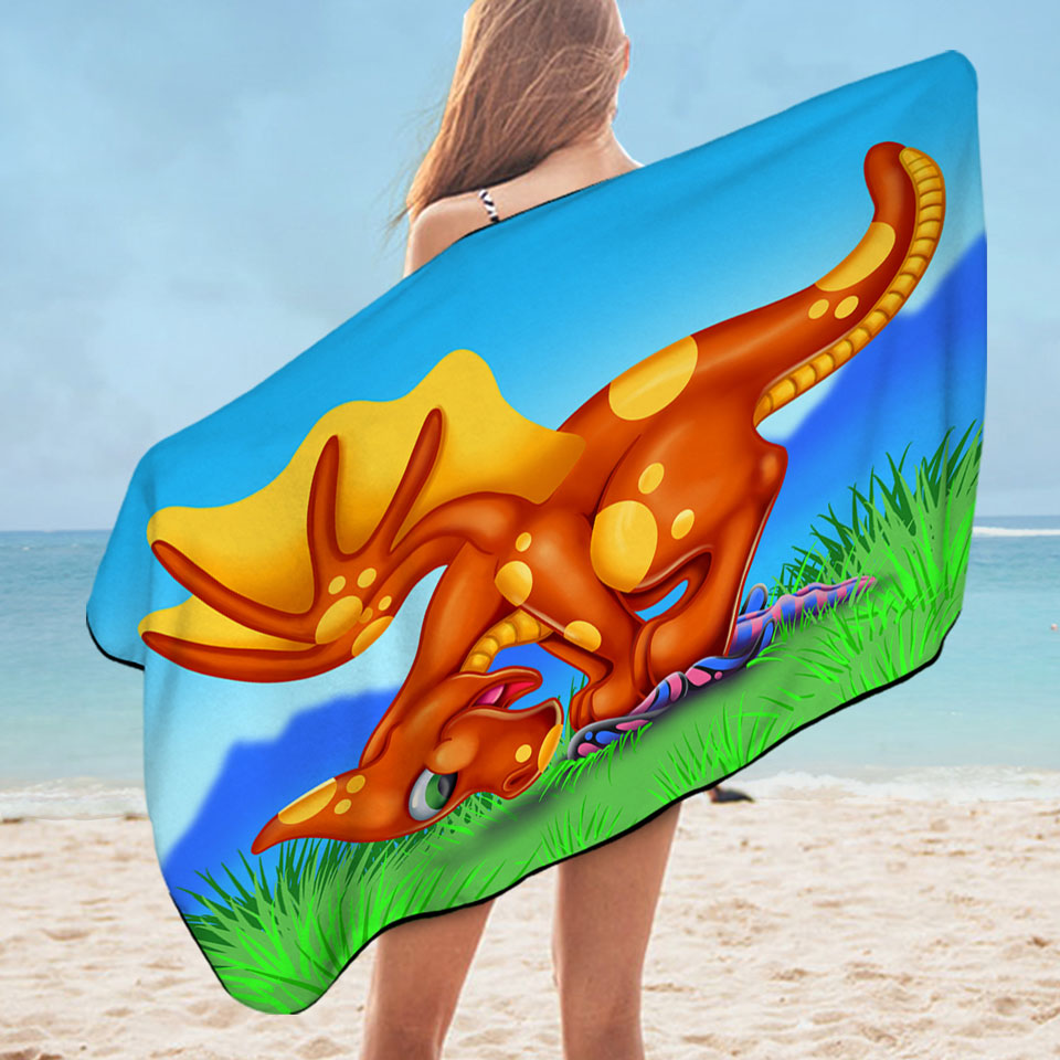 Baby Cute Dragon Microfiber Beach Towel