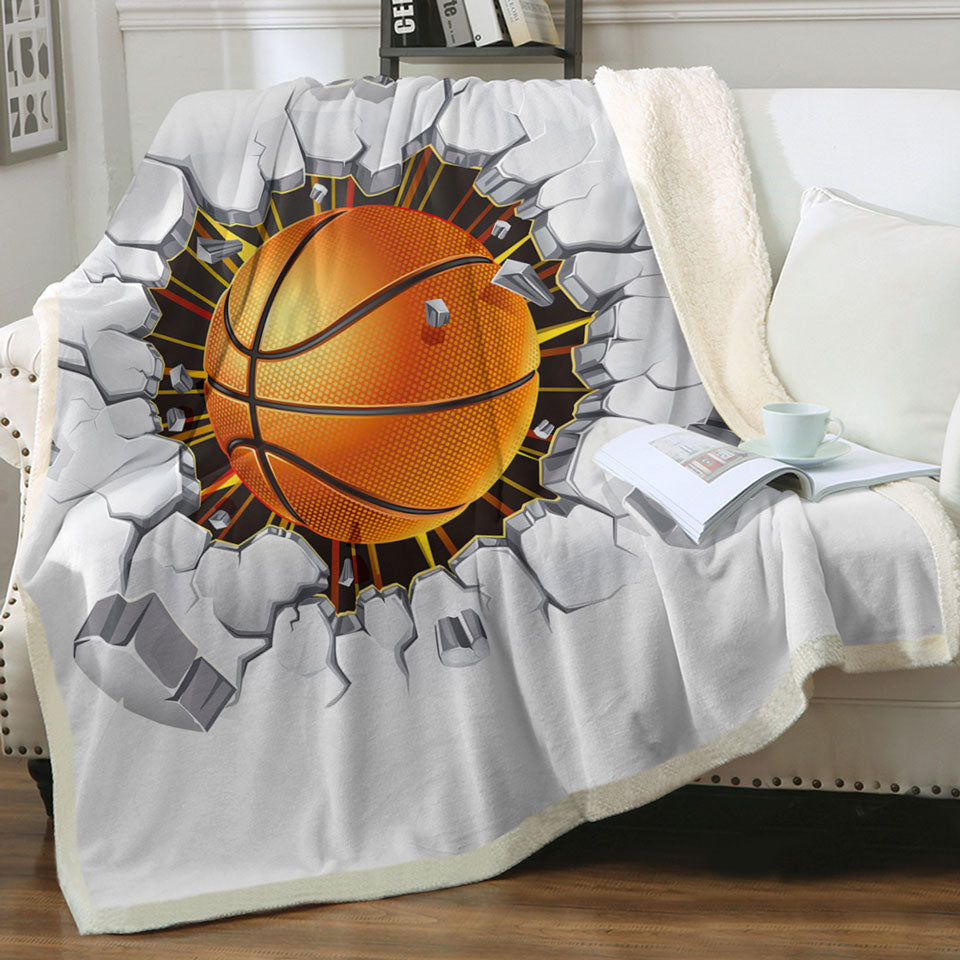 Basketball Sherpa Blanket