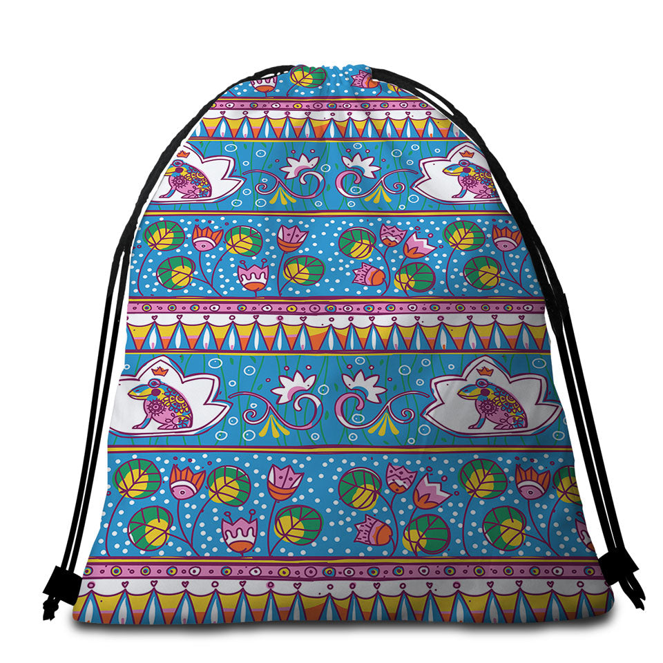 Beach Towels and Bags Set Frog King