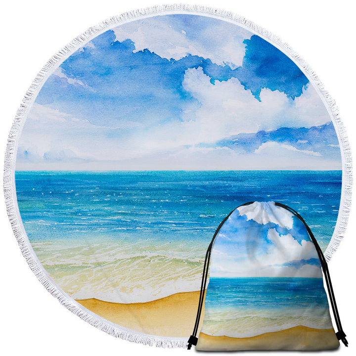 Beach and Ocean Beach Towels and Bags Set