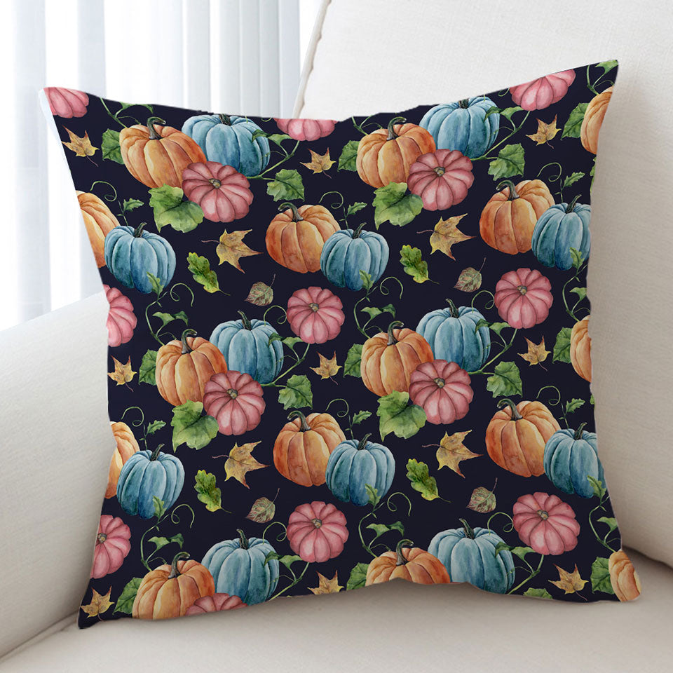 Beautiful Autumn Cushions Multi Colored Pumpkins