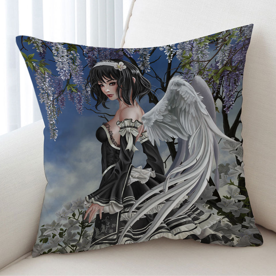 Beautiful Cushions Fairy and White Flowers