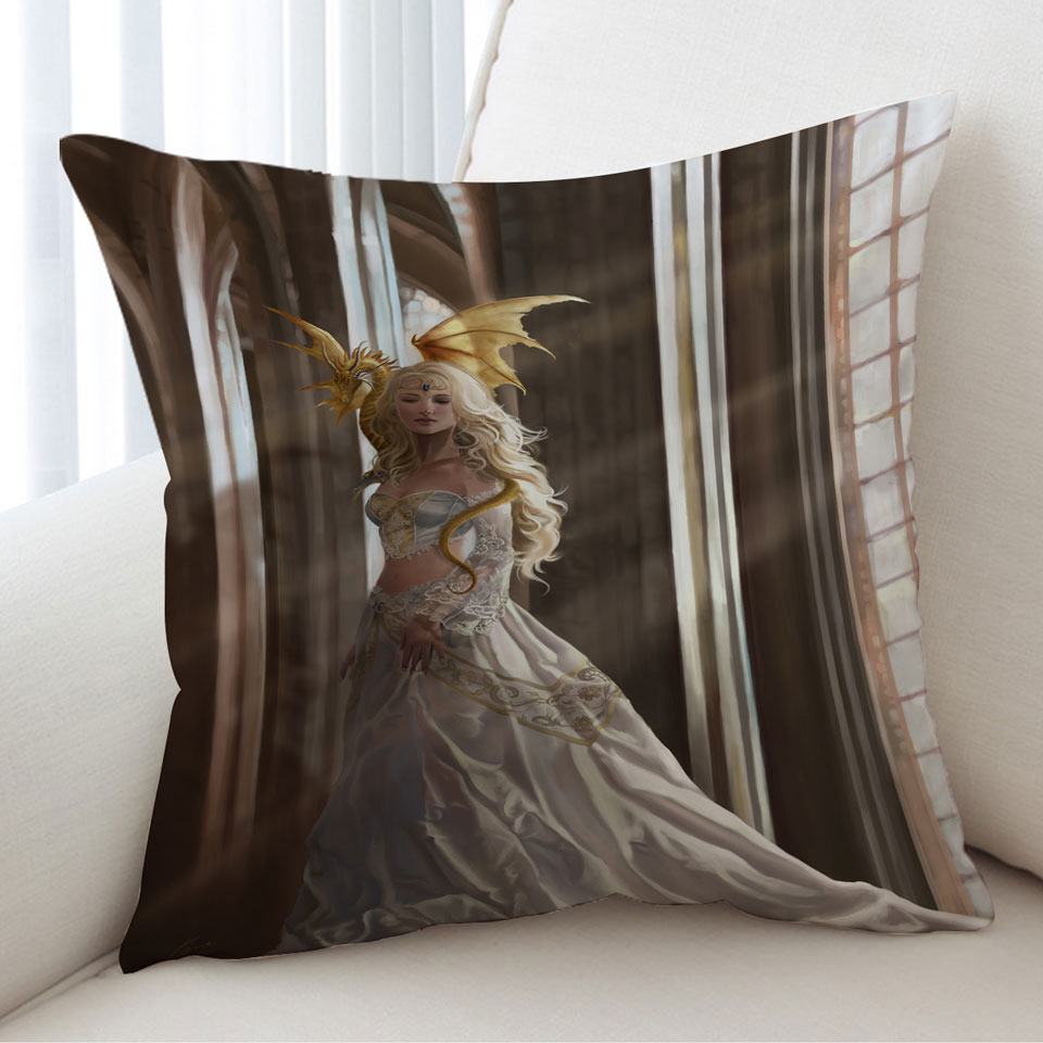 Beautiful Dragon Princess Cushion Cover