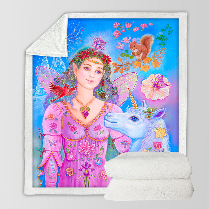 products/Beautiful-Fairy-Unicorn-Squirrel-and-Birds-Throws-for-Kids