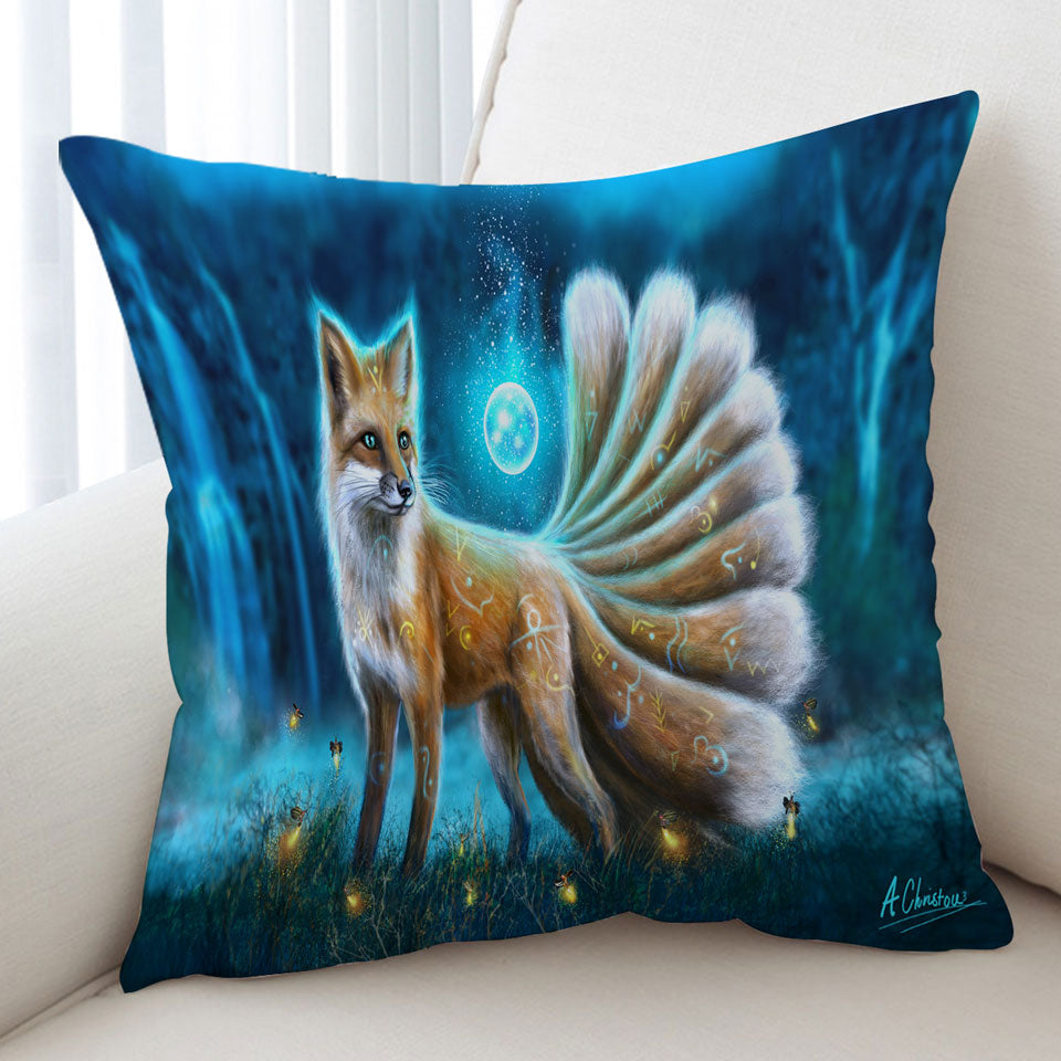 Beautiful Fantasy Fox Cushion