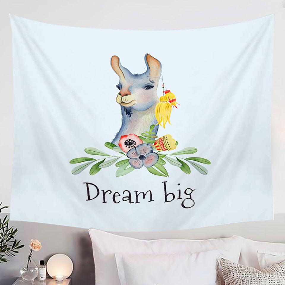 Beautiful Inspirational Llama Wall Decor Tapestry