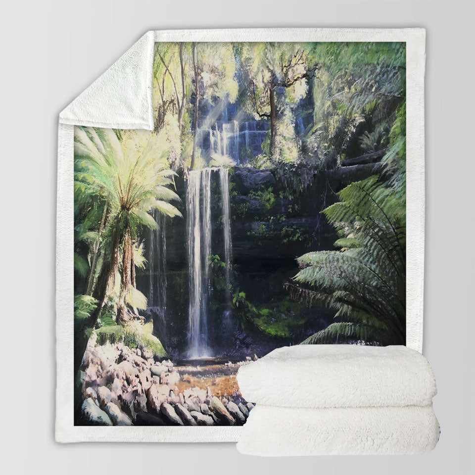 products/Beautiful-Nature-Decorative-Blankets-Art-Painting-Russell-Falls