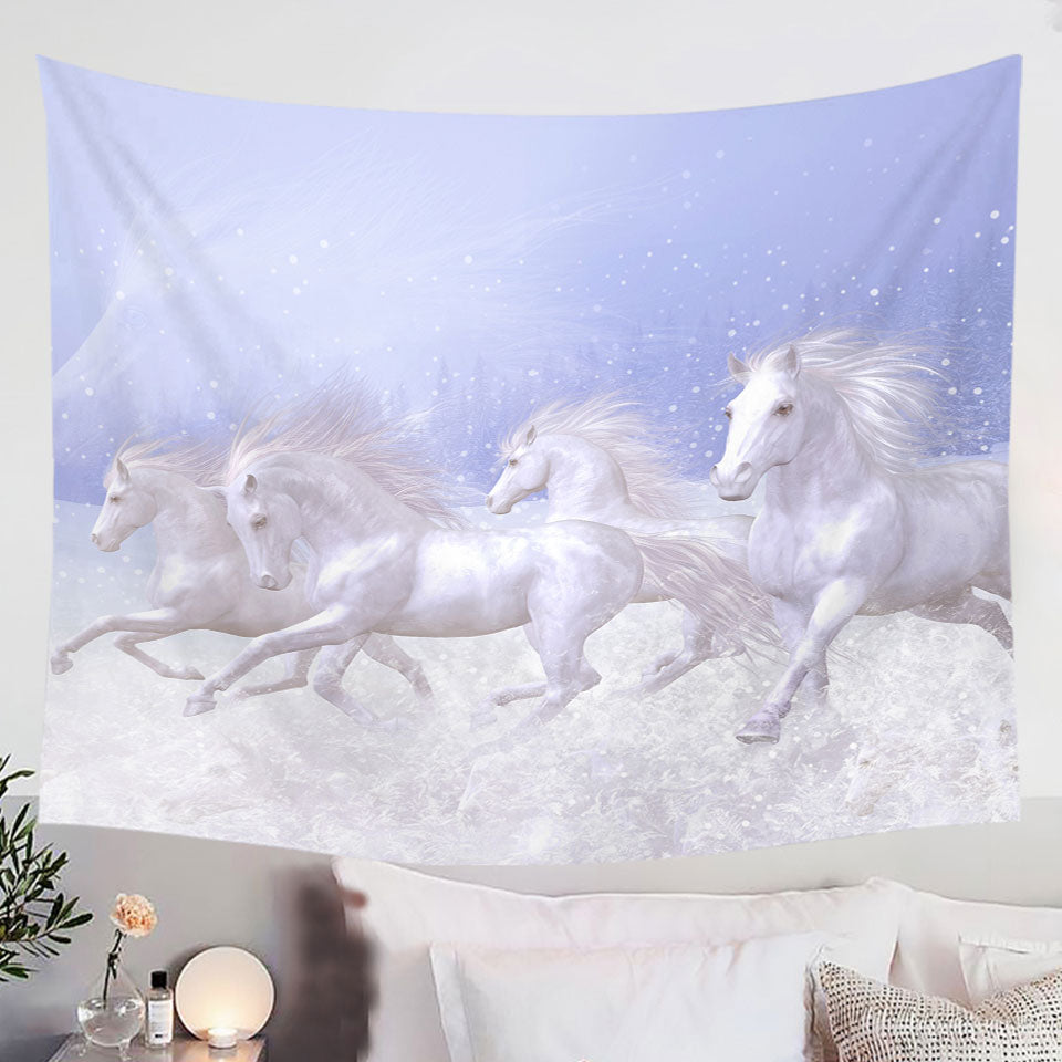 Beautiful-Tapestries-Wall-Decor-Running-White-Horses-the-Snow-Horses