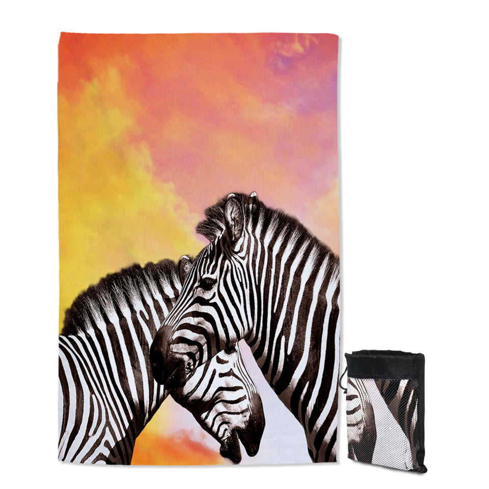 Beautiful Zebra Beach Towels